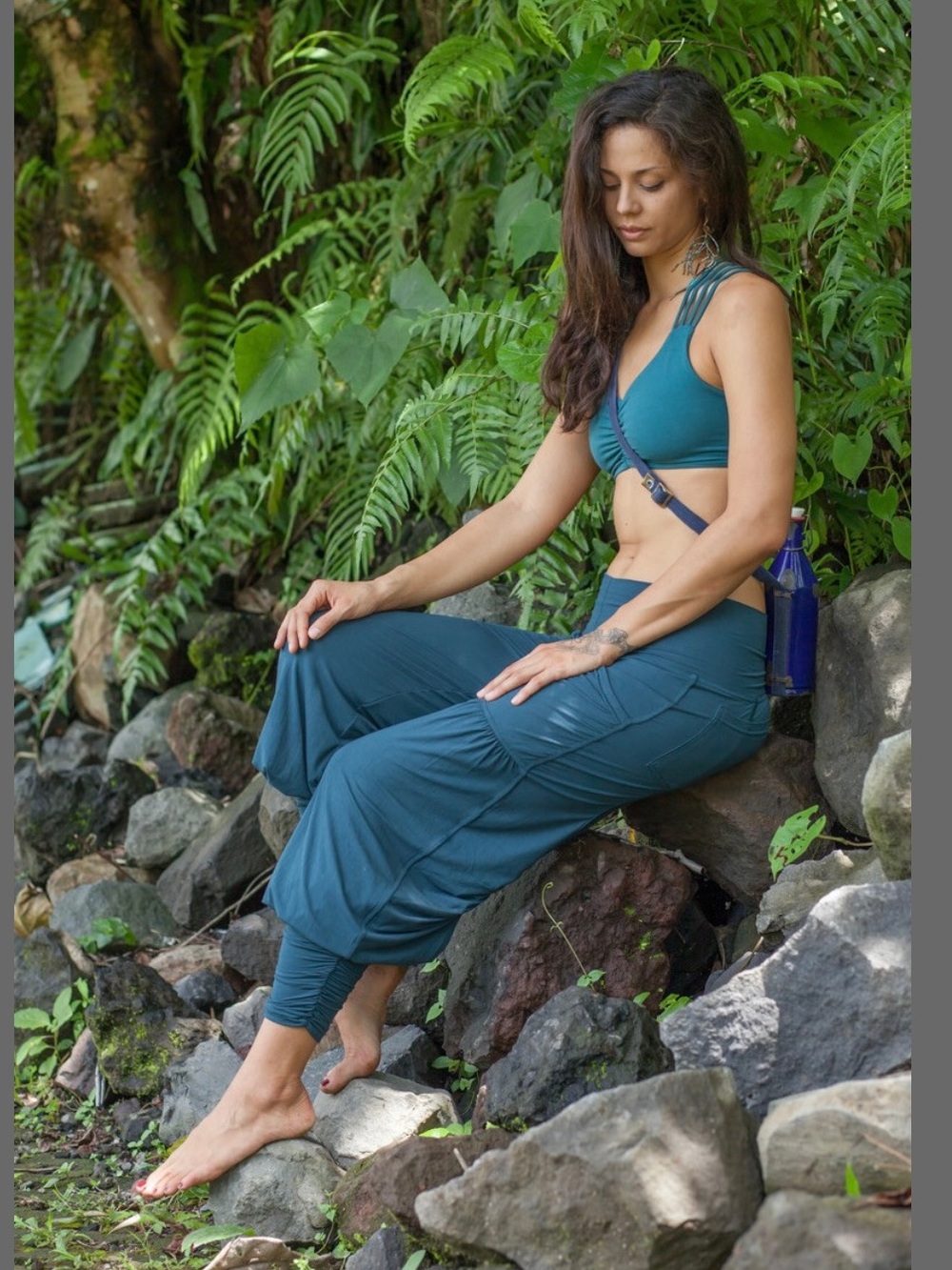 Leom Designs Nayaloons (high waist) Harem Pant, Large boutique boho teal $126